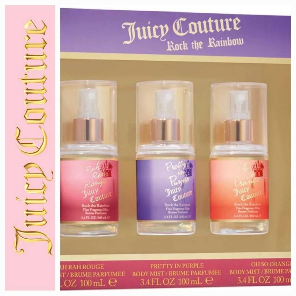 Juicy Couture Rock The Rainbow Body Mist‎ Trio